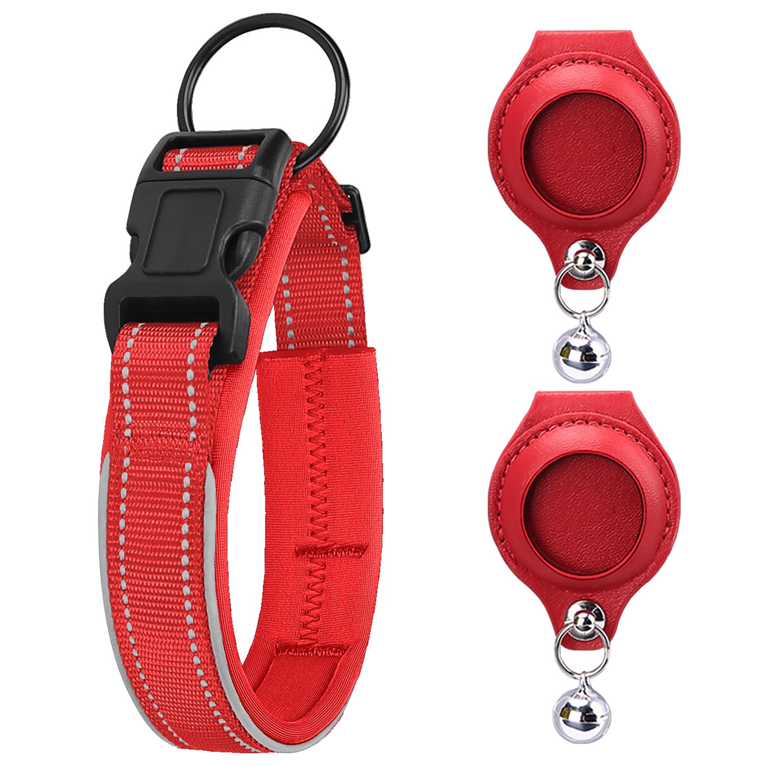 Étui Protecteur AirTag pour Collier de Chien – Cuir Premium + GPS Anti-Fugue