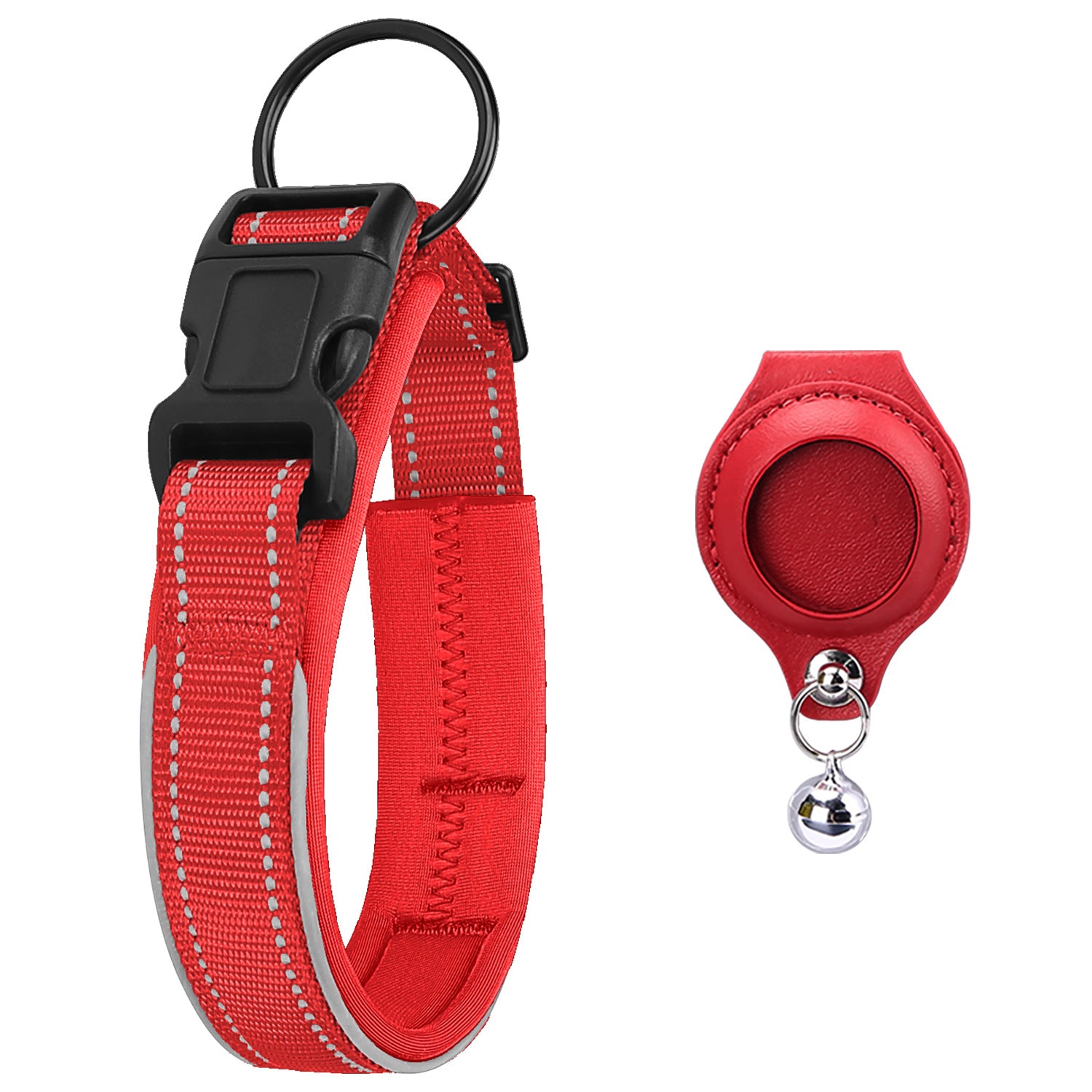 Étui Protecteur AirTag pour Collier de Chien – Cuir Premium + GPS Anti-Fugue