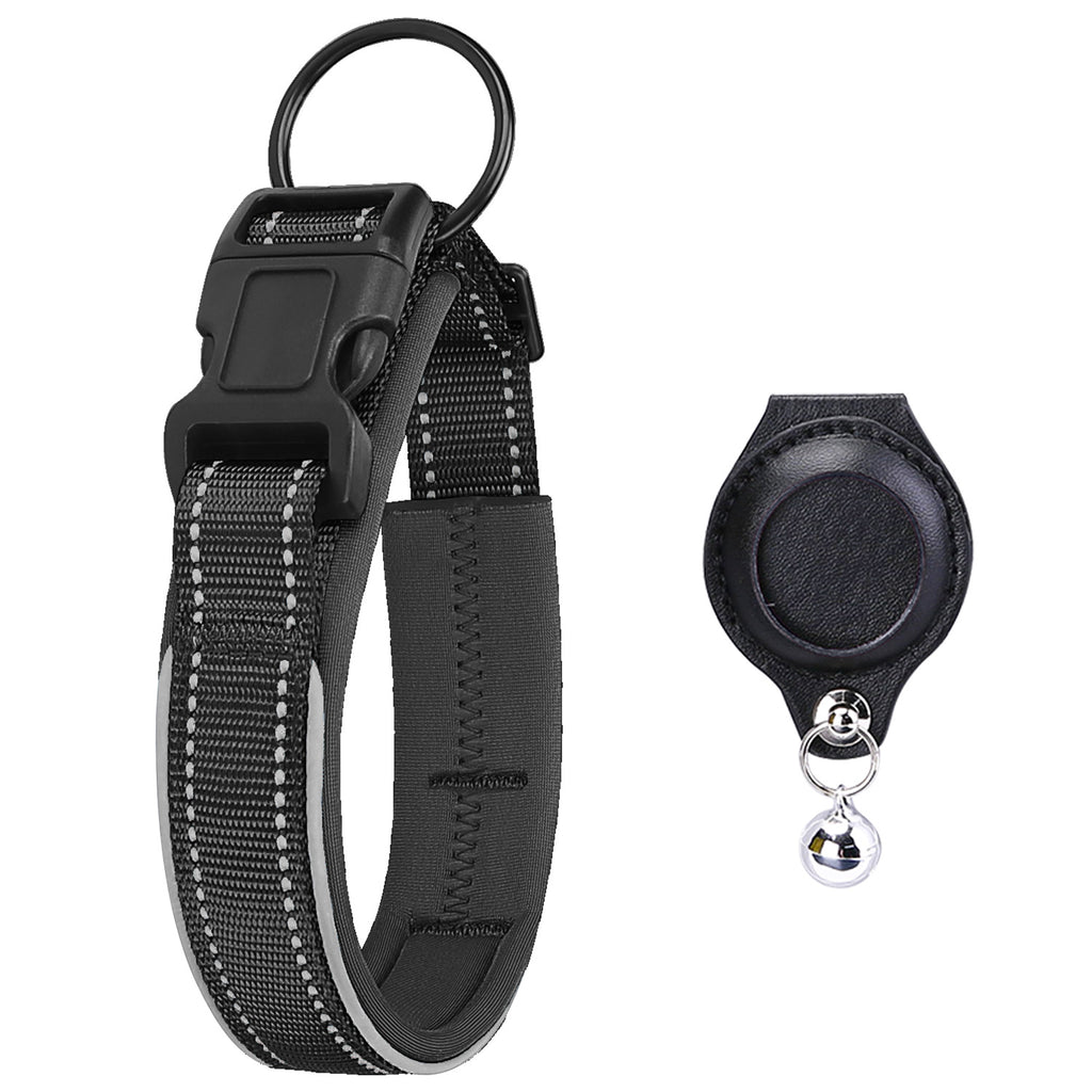 Étui Protecteur AirTag pour Collier de Chien – Cuir Premium + GPS Anti-Fugue