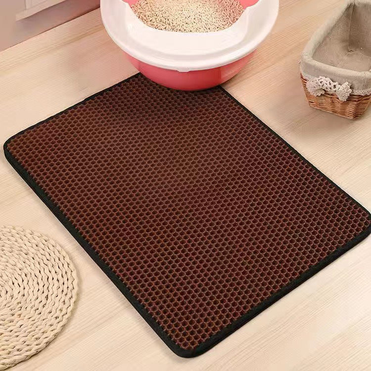Tapis de Litière Double Épaisseur EVA pour Chat – Anti-Éclaboussures & Anti-Odeur