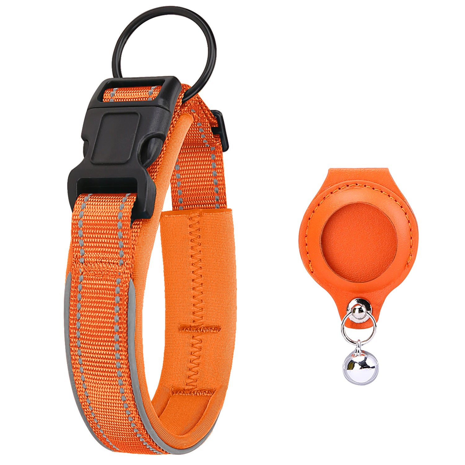 Étui Protecteur AirTag pour Collier de Chien – Cuir Premium + GPS Anti-Fugue