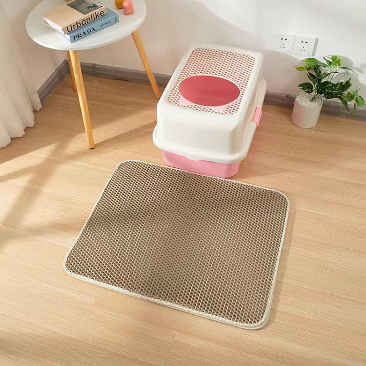 Tapis de Litière Double Épaisseur EVA pour Chat – Anti-Éclaboussures & Anti-Odeur