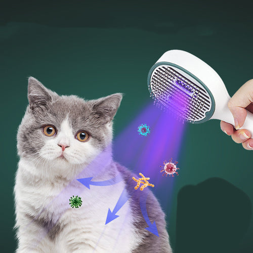 Brosse Anti-Poils & Anti-Démangeaisons pour Chat & Chien – Effet Massage & Nettoyage Profond