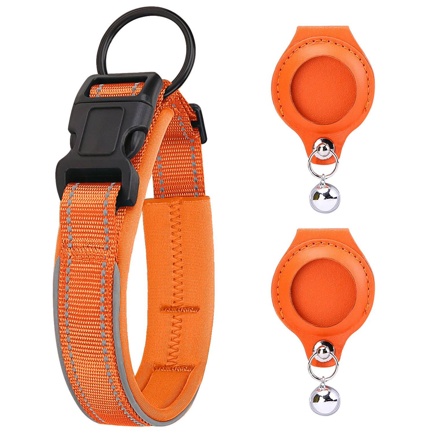 Étui Protecteur AirTag pour Collier de Chien – Cuir Premium + GPS Anti-Fugue